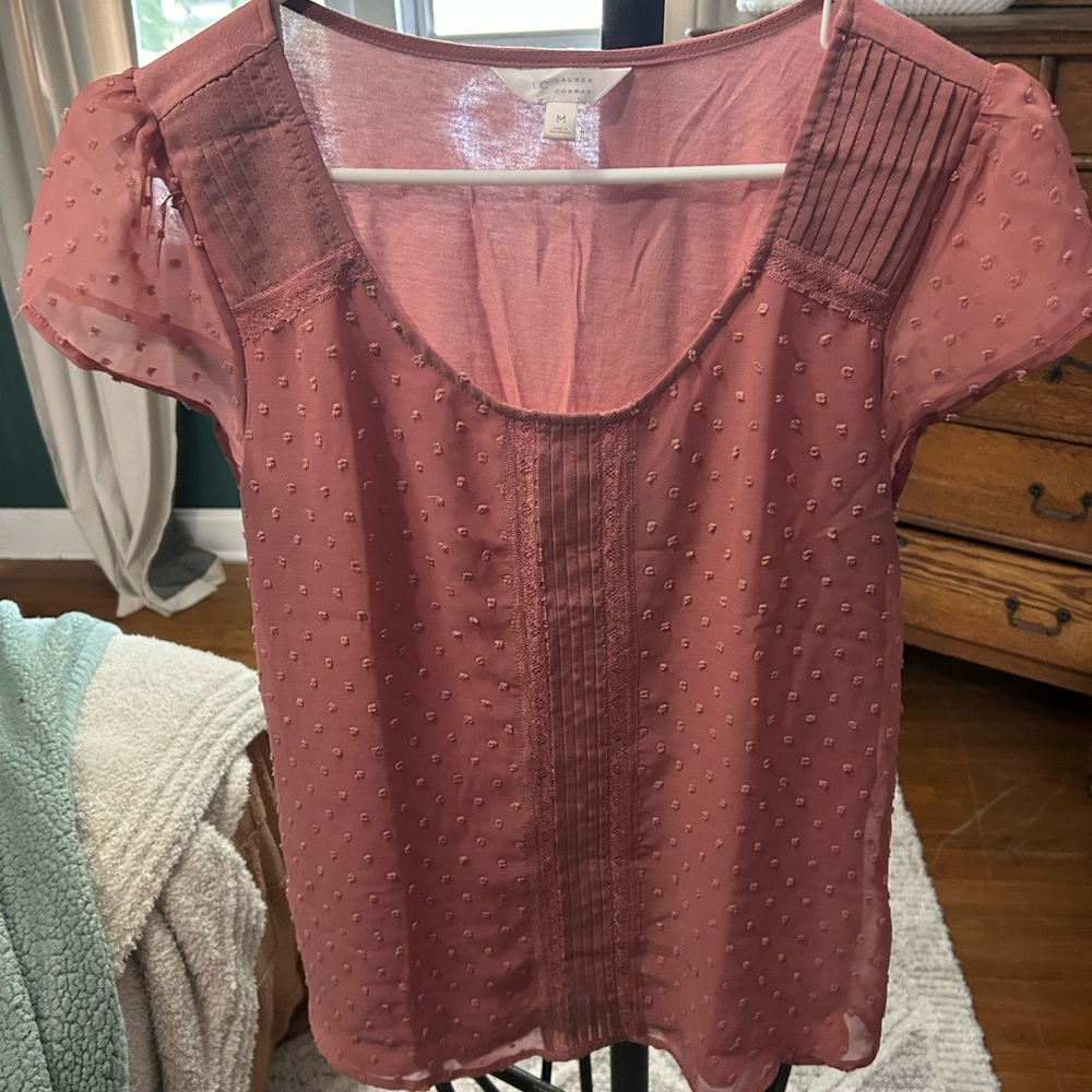 LC Lauren Conrad Pink Blouse
